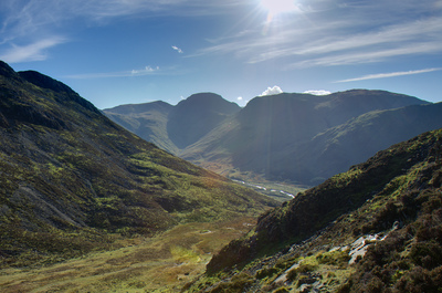 Great Gable, Kirk Fell, and upper Ennerdale