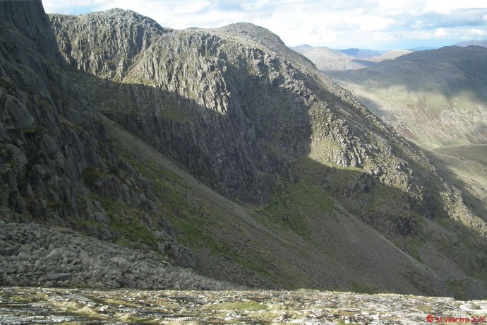 Bowfell Buttress from The Great Slab.